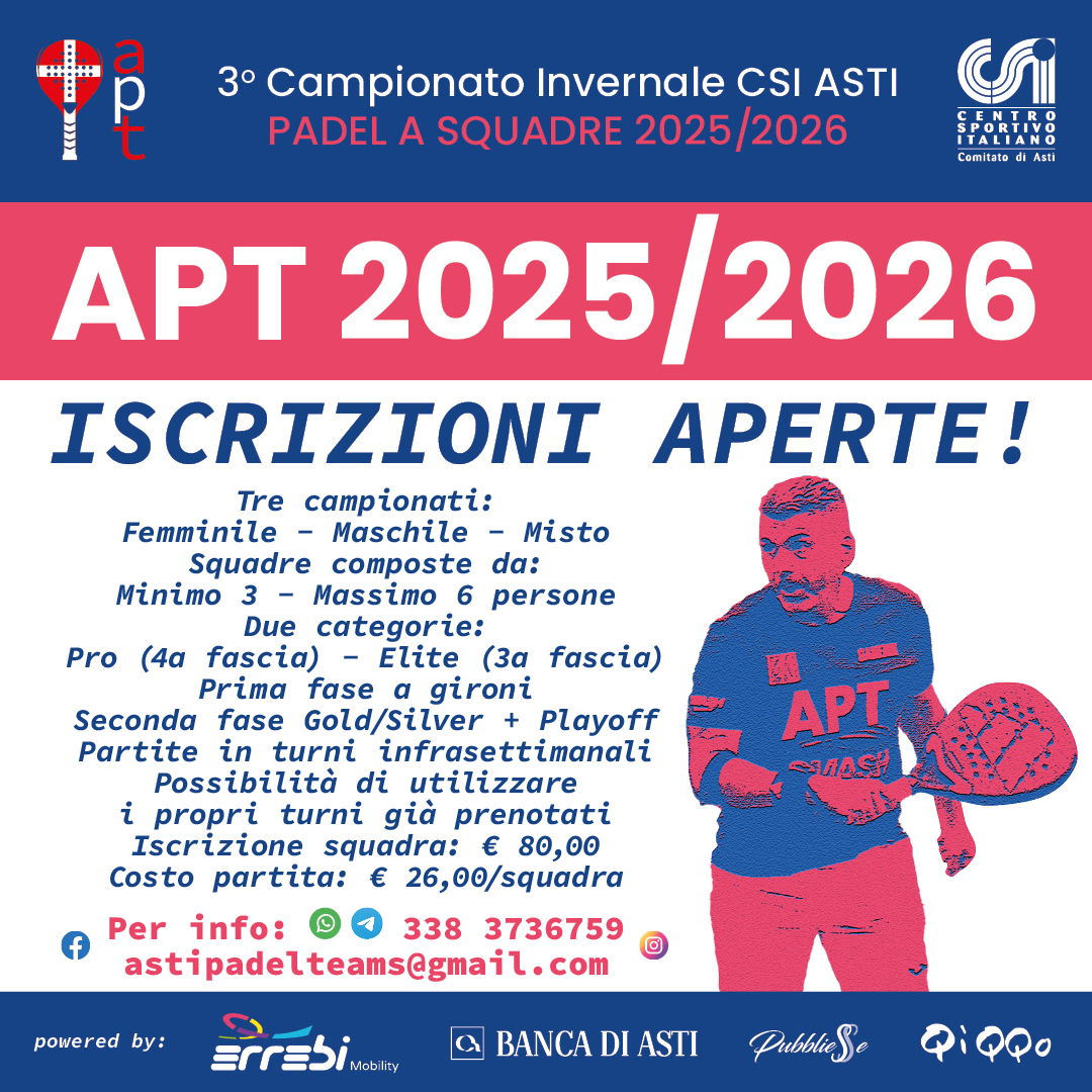Iscrizioni APT 2025/2026